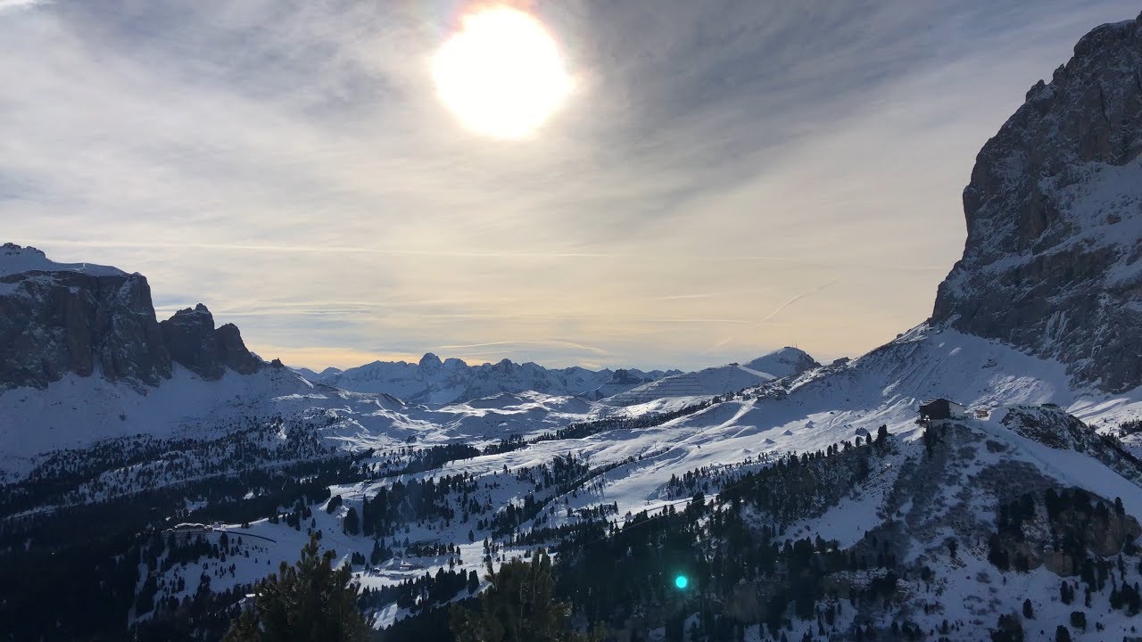 Sellaronda grün auf Skiern (4K, 60fps)
