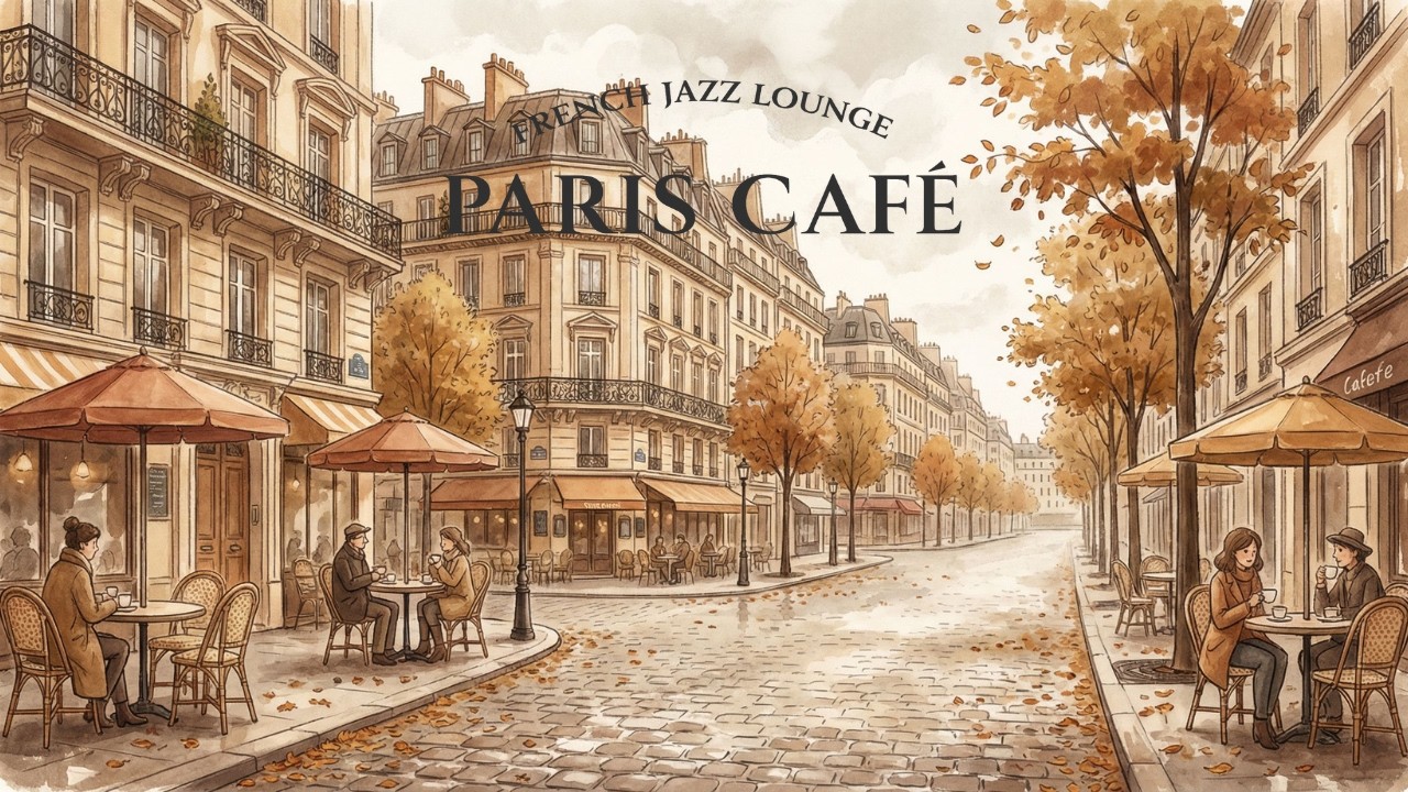 Cozy Paris Café Jazz 🎷 Relaxing French Ambience for Deep Focus