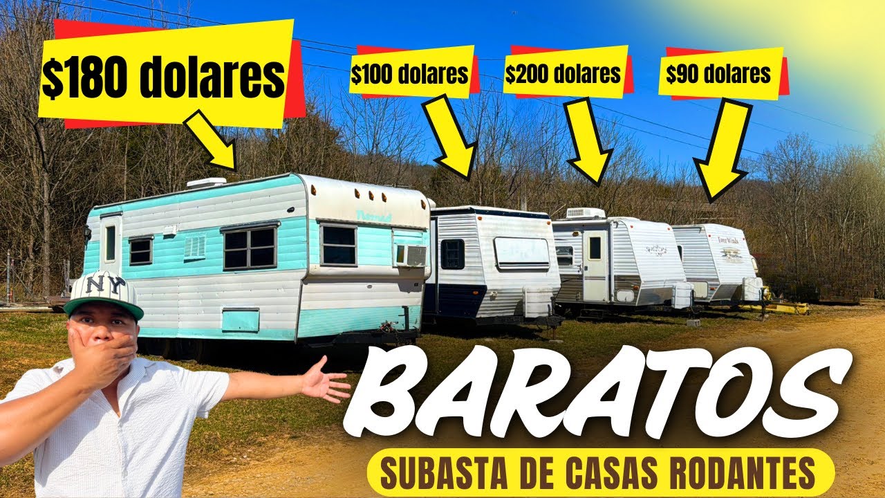 ‼️CASAS RODANTES MENOS DE $500 DÓLARES - La MEJOR SUBASTA d USA‼️