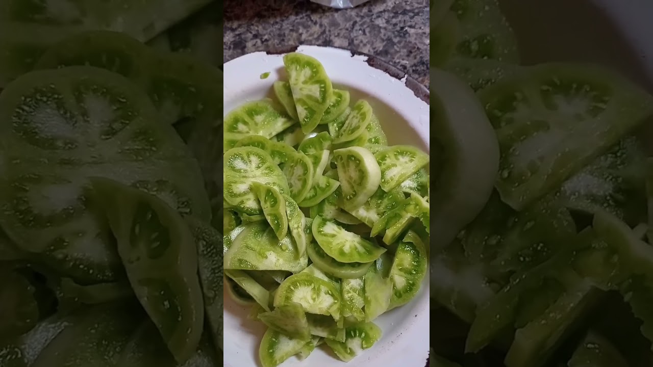como fazer tomate verde refogado #shorts#comida