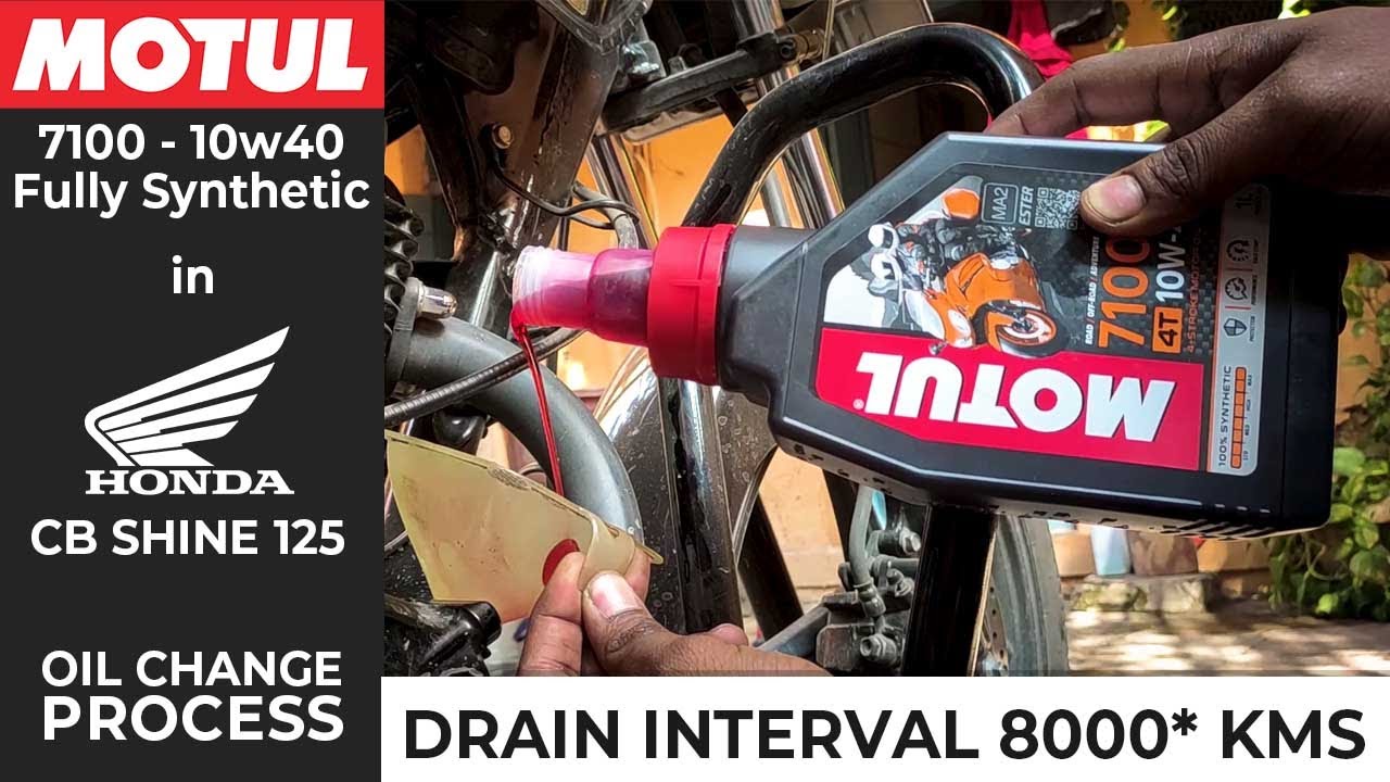 Honda Cb Shine 125 Oil Change Process | Motul 7100 | 10w40 | DIY |