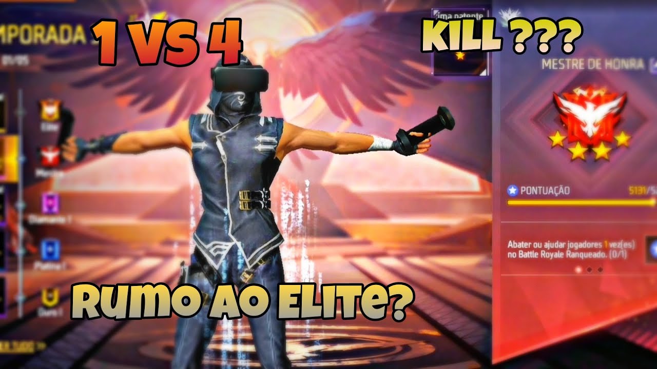 TENTEI PEGAR 5 ESTRELAS NO MESTRE SOLO VS SQUAD no Free fire