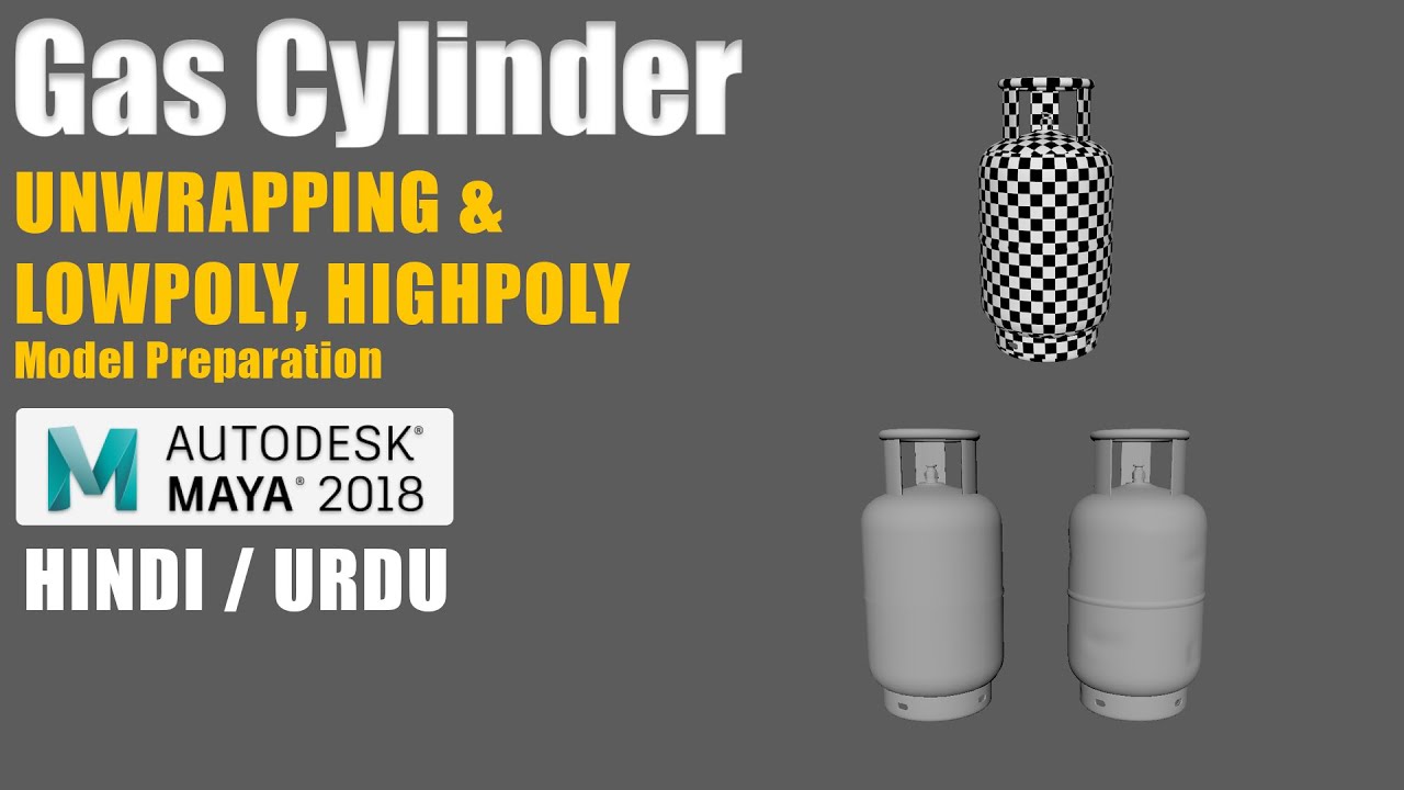 #GasCylinder Unwrapping in Maya l Part-2 l #MayaModellingTutorials