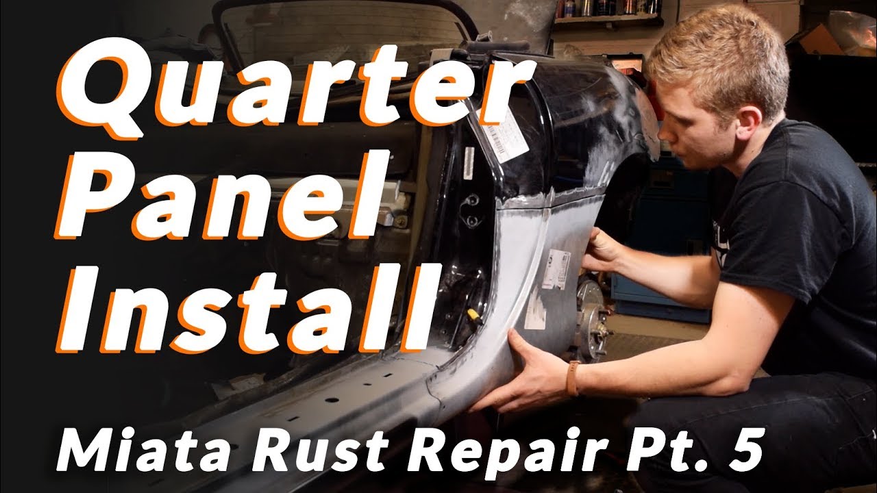 Welding in the Quarter Panel - Mazda MX5 Miata Rust Repair Pt. 5 - Underdog Garage