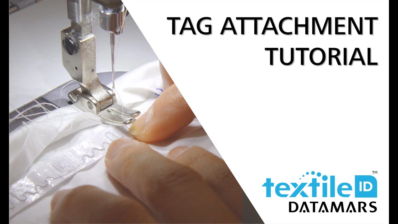 RFID tag attachment tutorial (UHF LaundrychipTM ST, PA, in pouch) _ by Datamars Textile ID