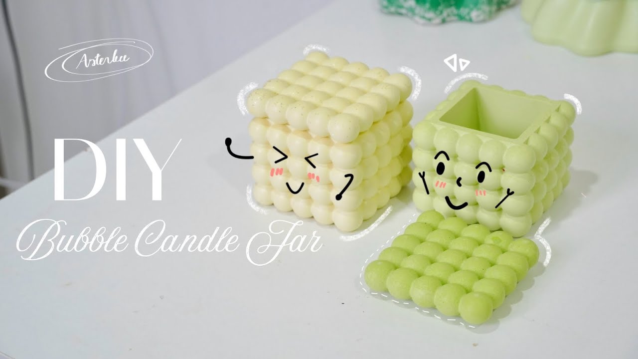 #2 [DIY] Making Bubble Candle Jar From Jesmonite | Perfect Gift Idea