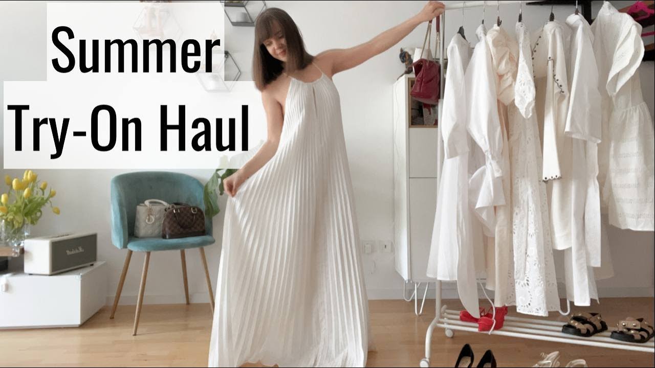8 BEST WHITE DRESSES SUMMER 2022 | MASSIMO DUTTI, BOSS, BERSHKA etc. | WHTTE DRESS TRY ON HAUL 2022