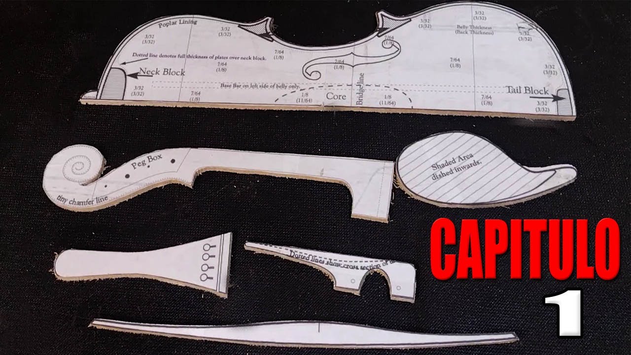 КАК СДЕЛАТЬ СКРИПКУ - ГЛАВА 1 - ПОСТРОЙКА ШАБЛОНОВ