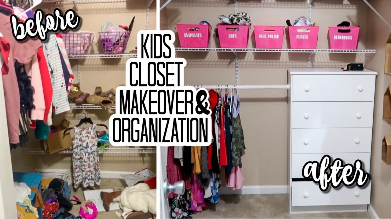 Kid's Closet EXTREME Makeover | Closet Organization | Organize & Declutter | Kids Closet Tour