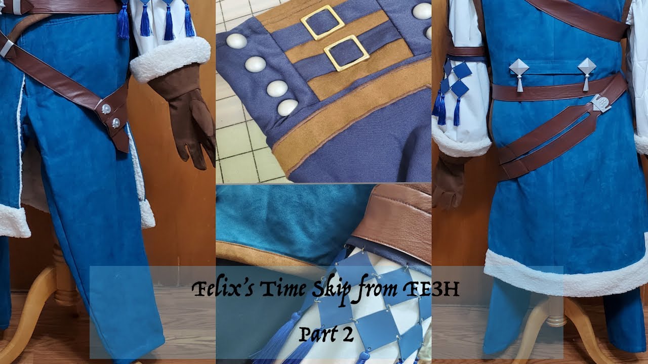 Making Felix's Time Skip from Fire Emblem: Three Houses - ⚔️ Cosplay Sewing VLOG⚔️ (Part 2/2)