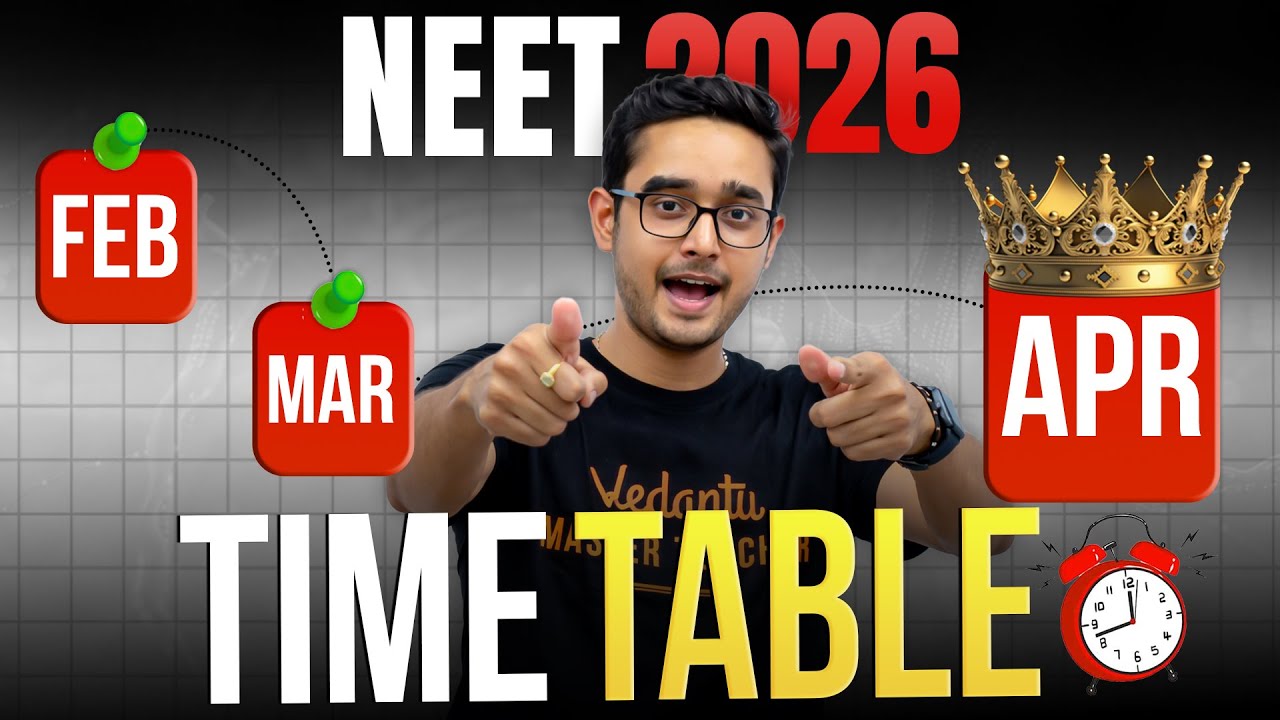 NEET 2026 Timetable Preparation🔥 | Daily Study Plan to Crack NEET & score 650+ Strategy