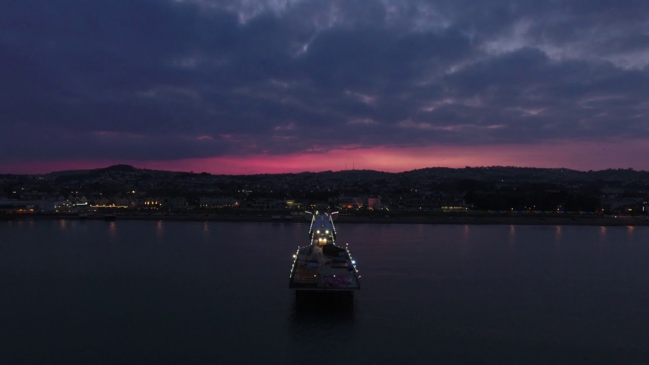 DJI Phantom 4 Low Light Test in Paignton, Torbay, UK