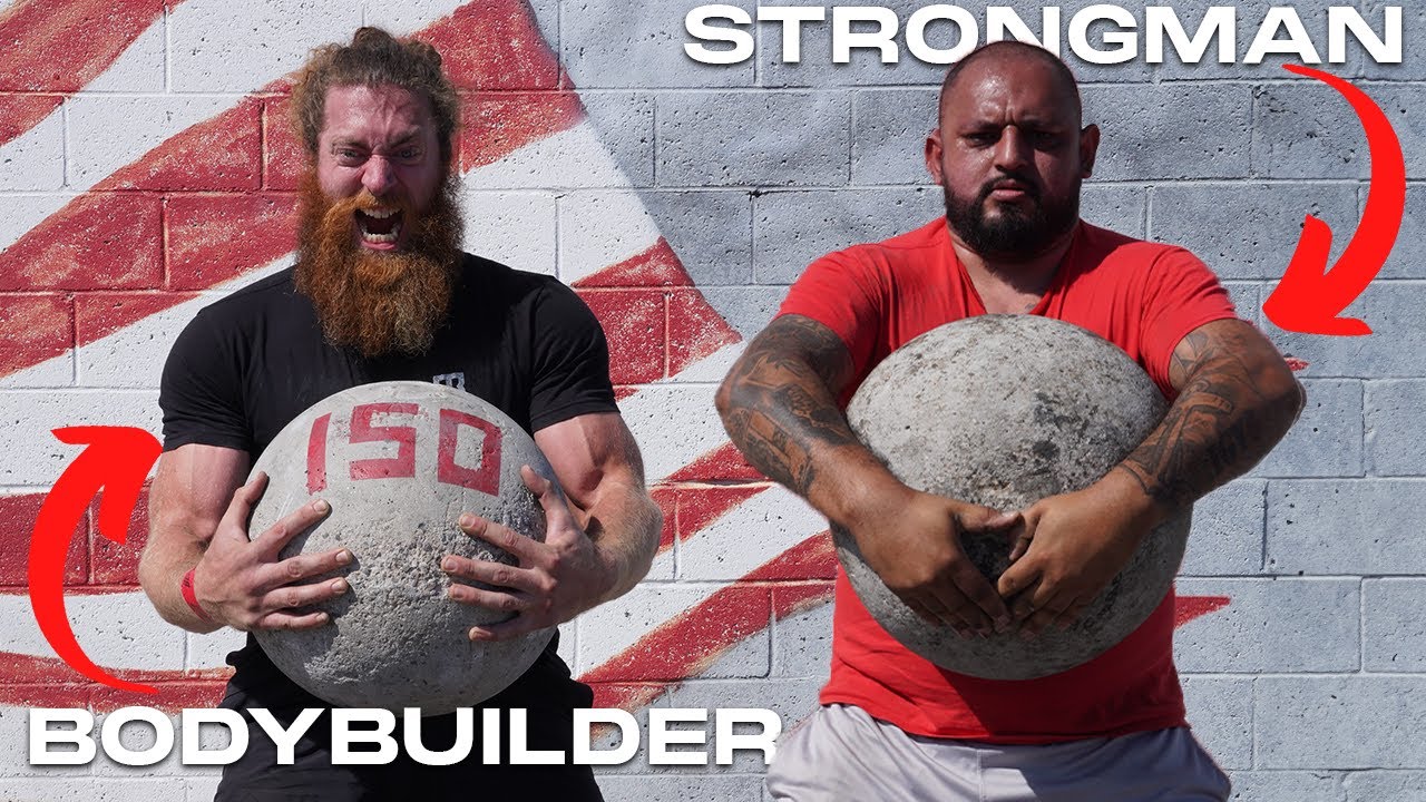 Strongman VS Bodybuilder Strength BATTLE!