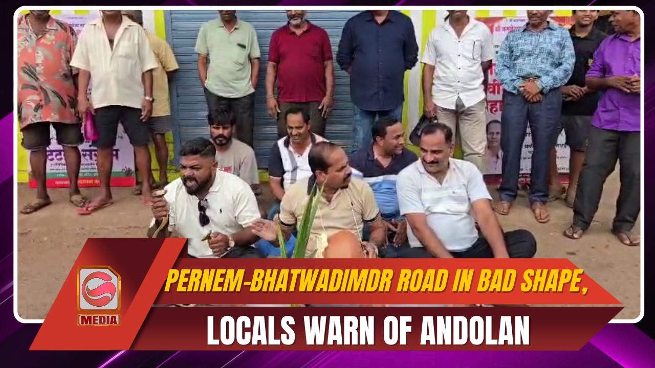 Pernem–Bhatwadi Korgao MDR Road in Bad Shape, Locals Warn of Andolan