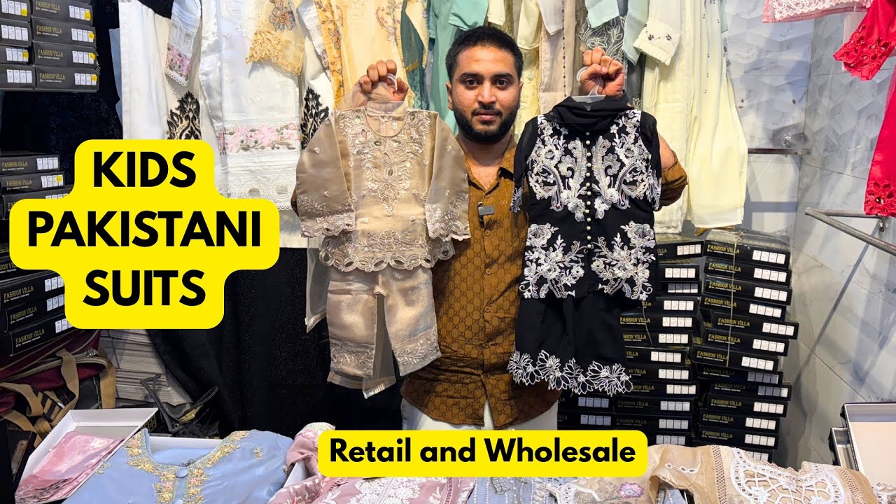 Kids Pakistani Suits | Kids Pakistani dresses / Kids Pakistani Suit Wholesale Market-Fashion villa