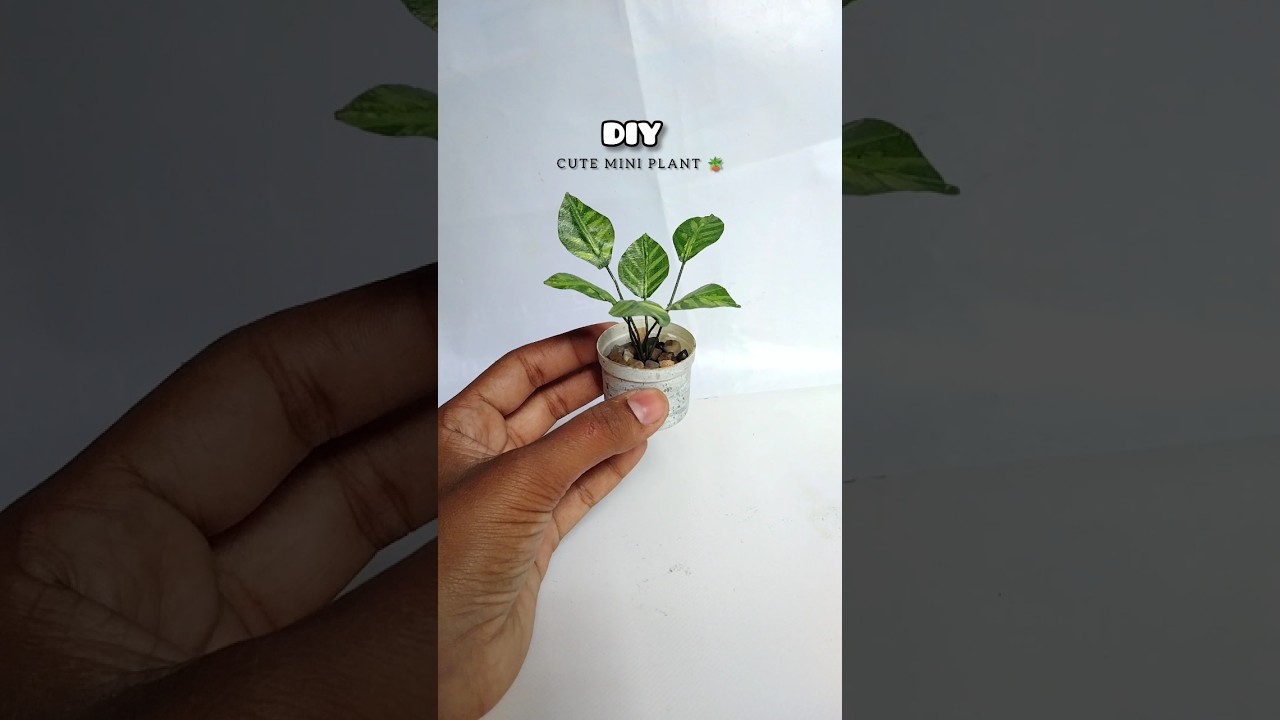 How to make a miniature plants 🪴#diy #craftideas #shorts
