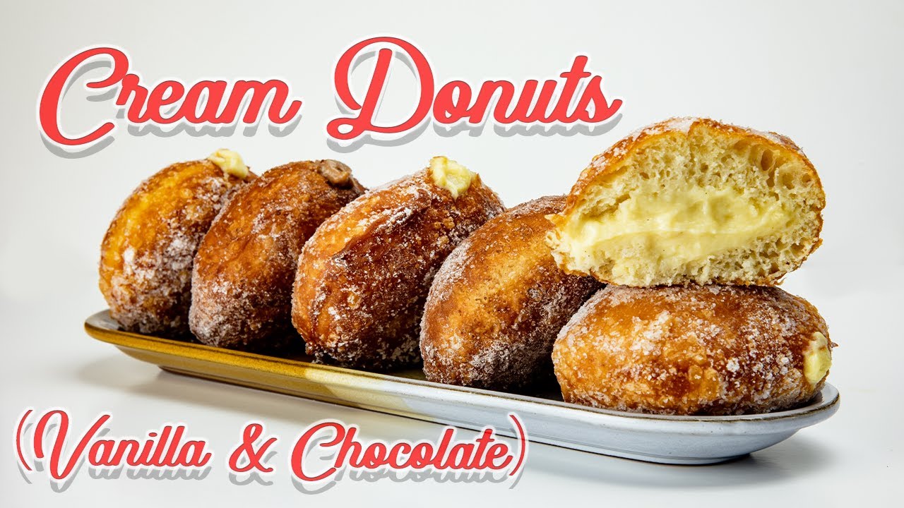 You Will Not Stop Eating These Vanilla Filled Doughnuts ! They are so delicious!! Retetele Elenei 4K