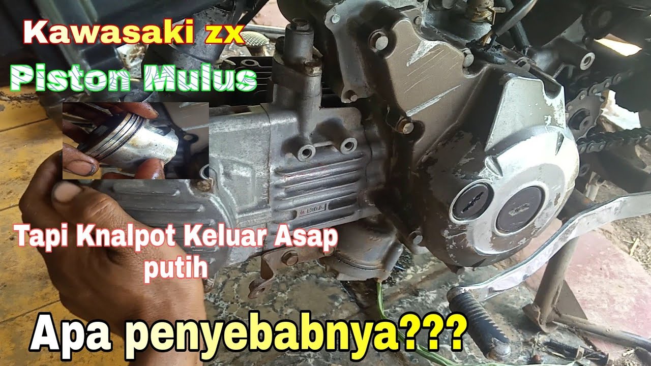 Penyebab Kawasaki Zx ngebul Asap Putih