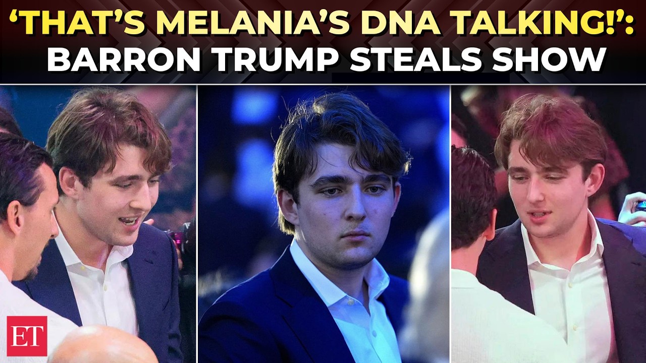 &lsquo;Slavic genes are taking over&rsquo;: Barron Trump&rsquo;s new look at UFC Freedom 250 gets netizens talking