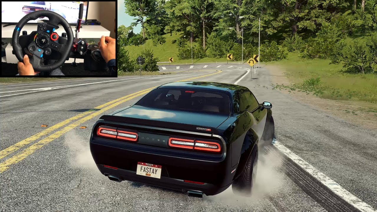 NFS HEAT Dodge Challenger SRT8 - Logitech G29 gameplay