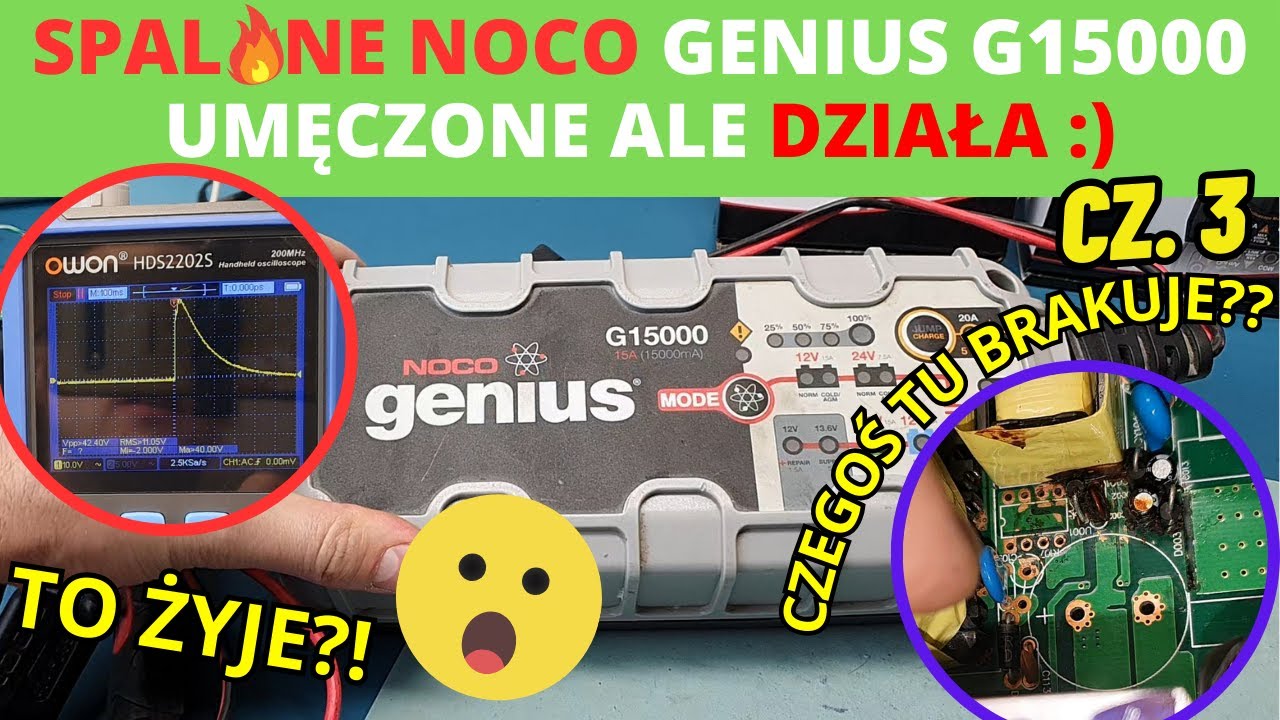 Jak działa i jak sprawdzić tranzystor MOSFET miernikiem? - NAPRAWIŁEM! SPALONE NOCO GENIUS G15000 :)