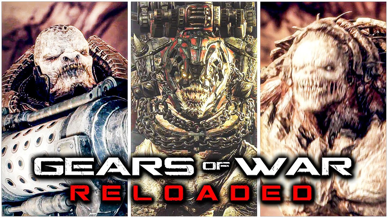 Gears of War Reloaded - All Bosses & Ending