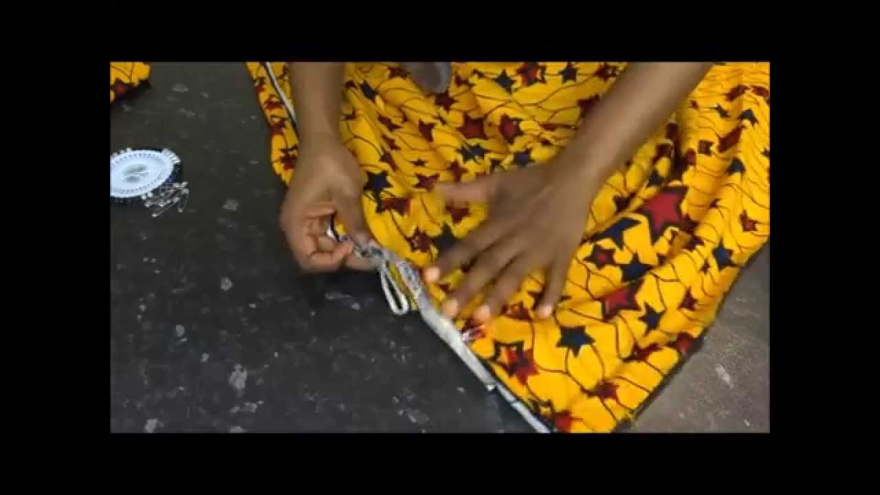 No-sew Ankara maxi skirt.