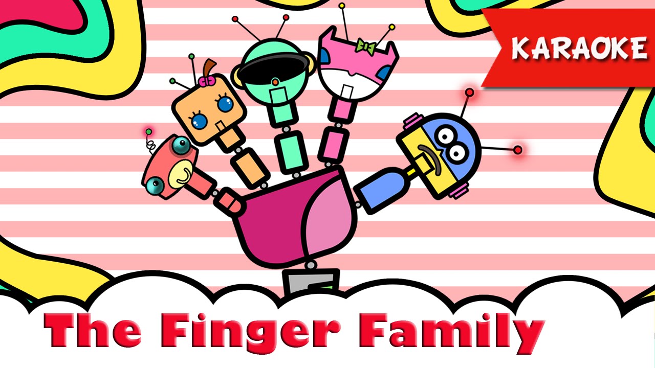The Finger Family Karaoke Daddy Finger Instrumental song for kids