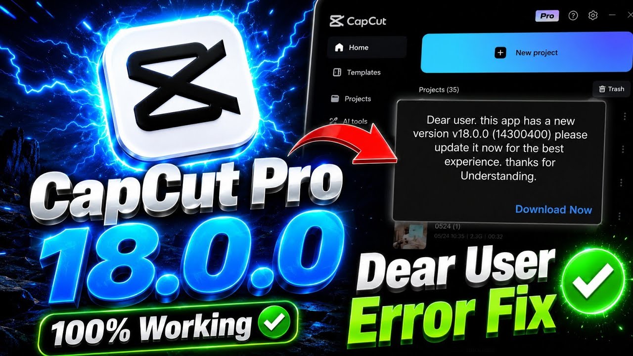 Dear user this app has a new version capcut problem | Capcut update problem ✅