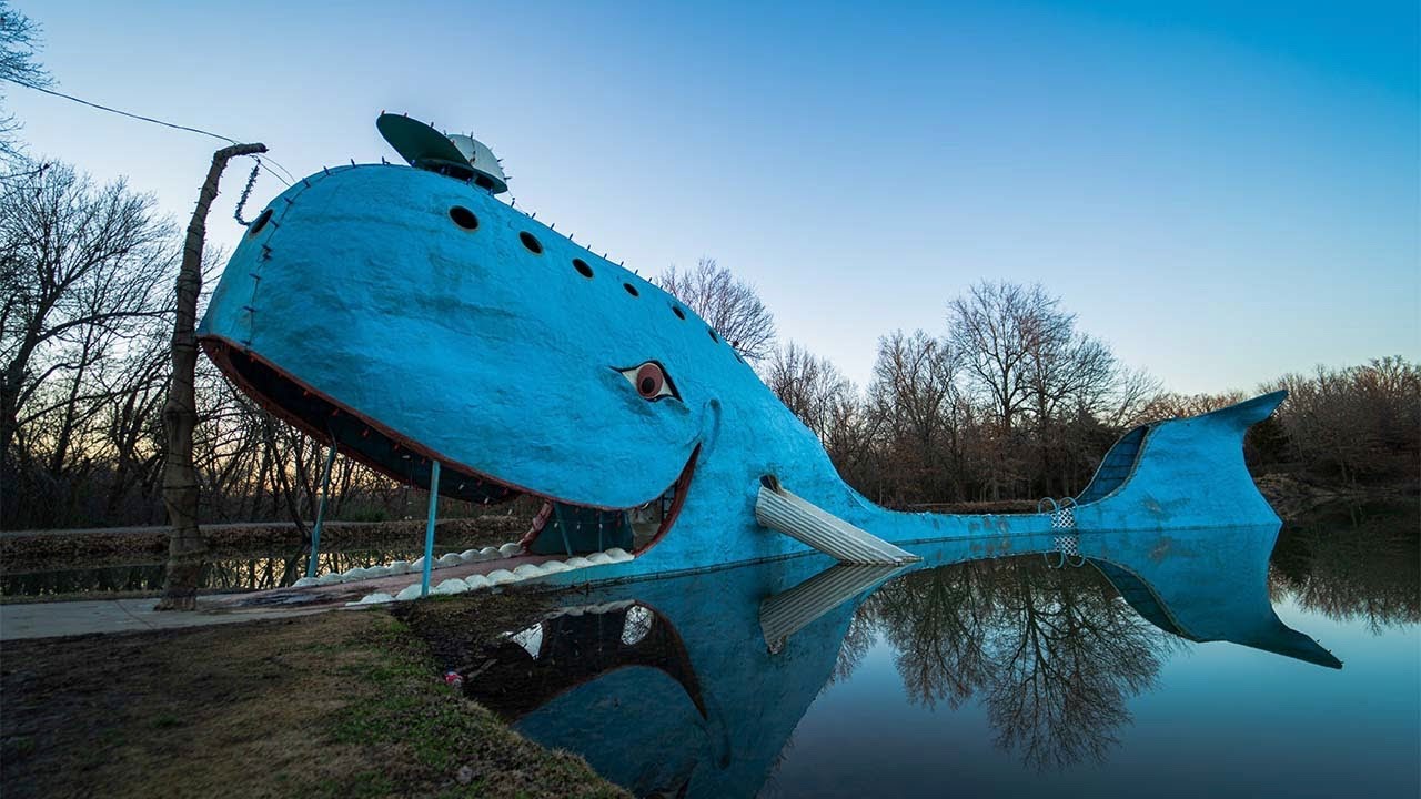 Exploring a Giant Blue Whale on Route 66 | The Blue Whale of Catoosa