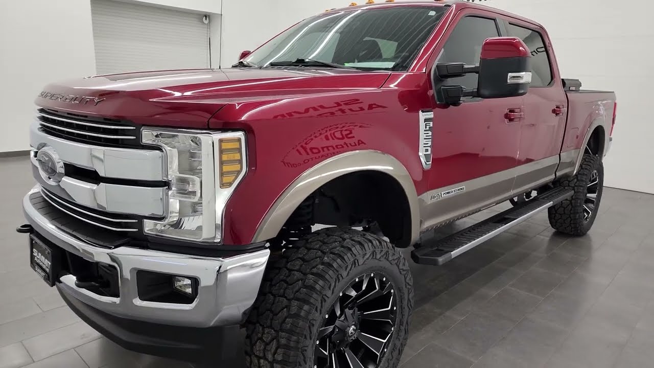 2018 FORD F250 LARIAT FX4 POWERSTROKE DIESEL LIFT 4K WALKAROUND 13719Z SOLD!