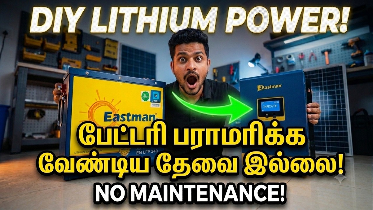 Eastman inverter with lithium ion battery installation in Tirunelveli 