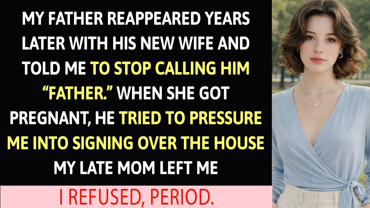 My Father Reappeared Years Later With His New Wife And Told Me To Stop Calling…