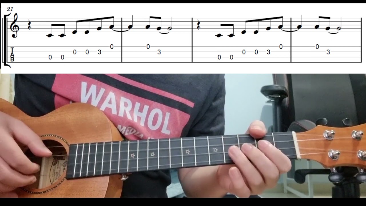 The Sound Of Silence (Simon & Garfunkel) - Easy Beginner Ukulele Tab With Playthrough Tutorial