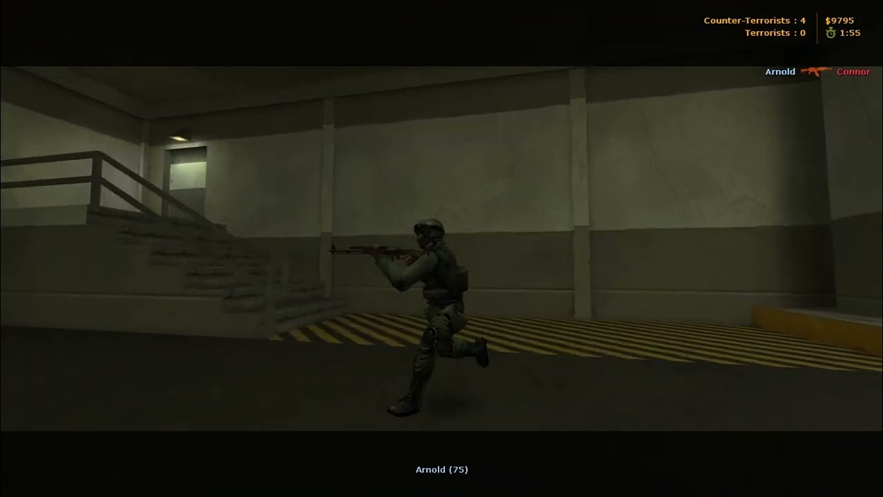 CS Condition Zero Siege, against hard bot 15 round match as a CT force.