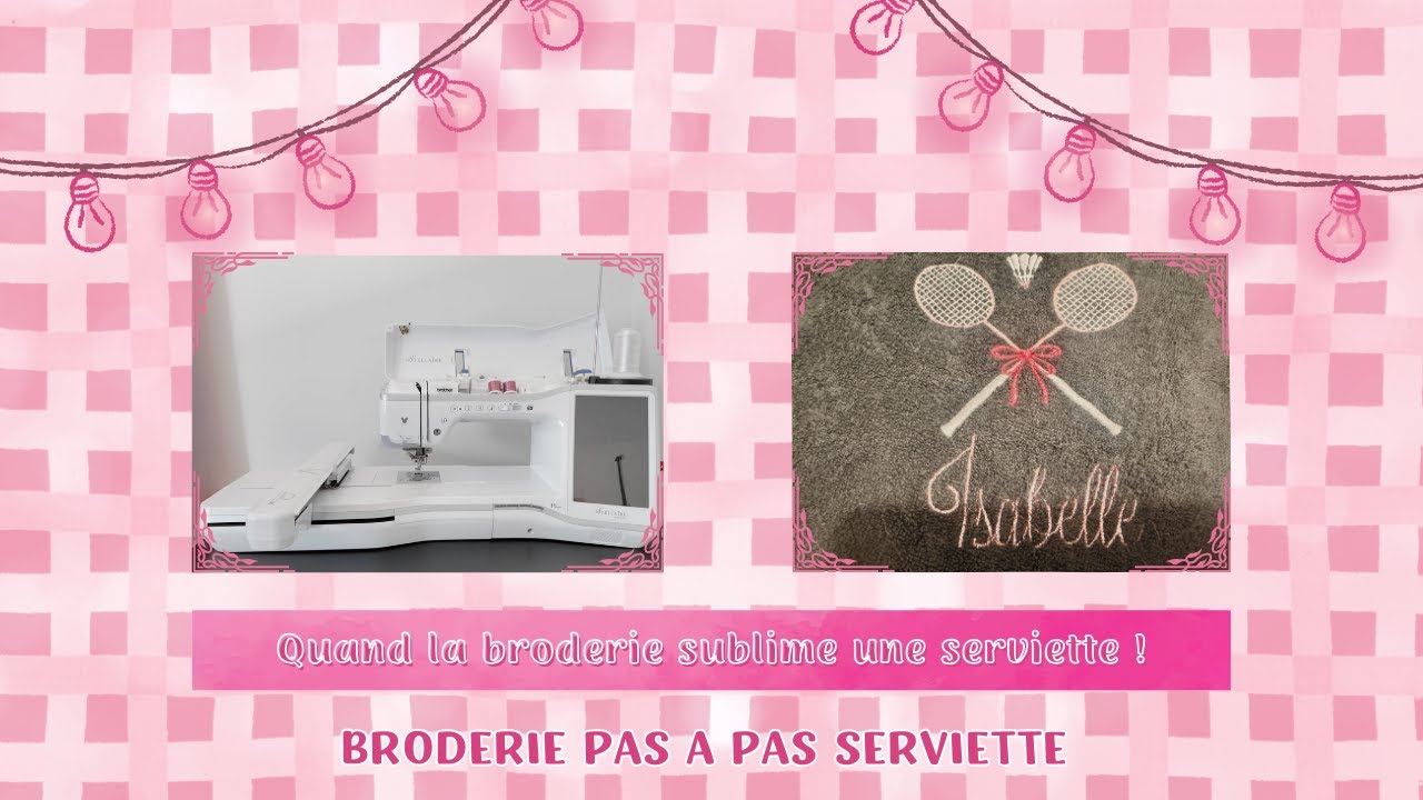 Tuto broderie #1 I serviette personnalisée 💖🧵#broderie #handmade #emboidery #couture #diy 