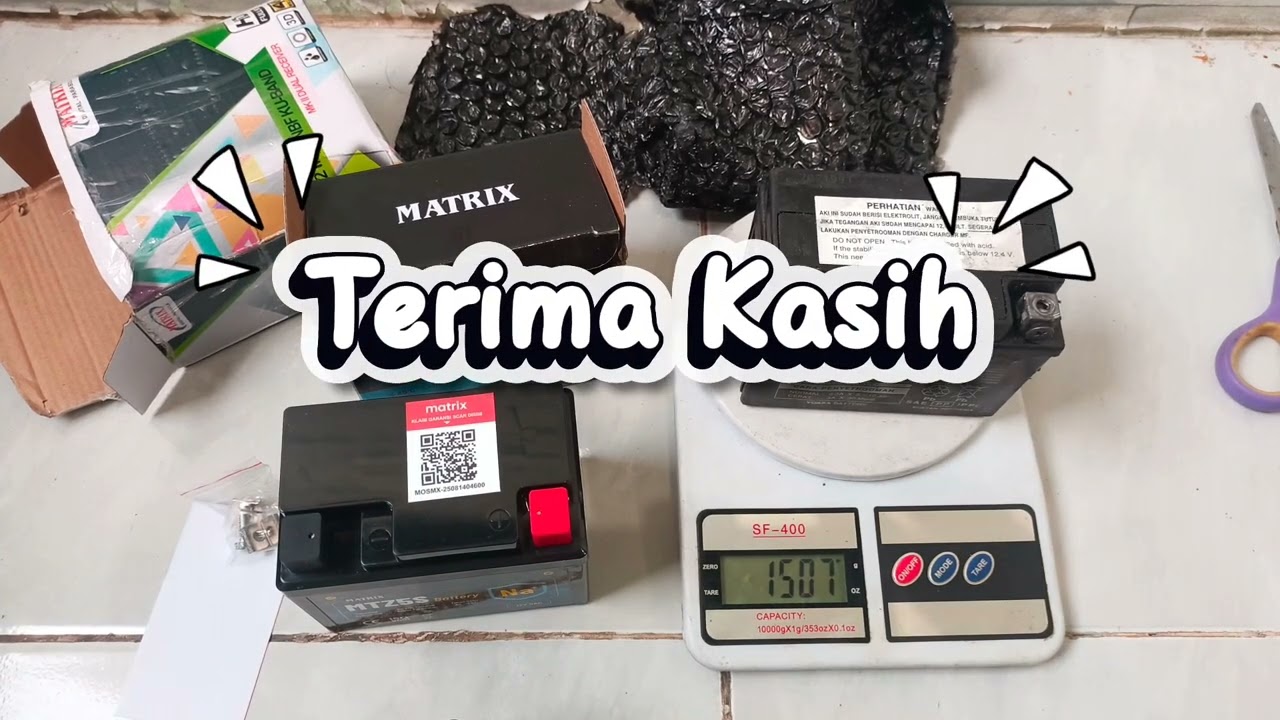 Unboxing aki sodium ion merk MATRIX