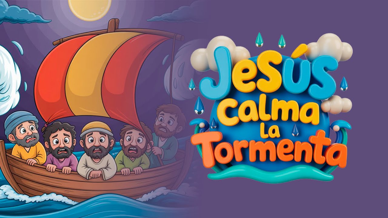 🎶 Jesús calma la tormenta – Canción Cristiana Infantil 🎶