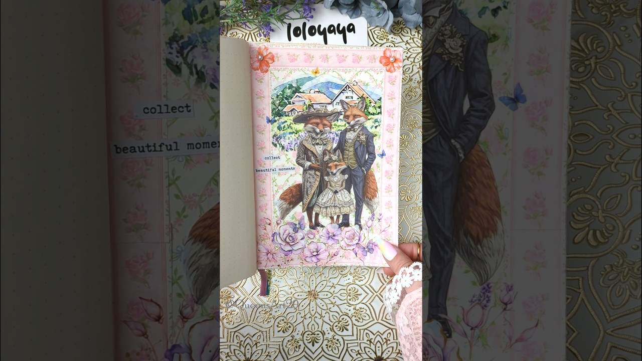 ASMR | Aesthetic Journaling | Creative Journal | journal with me!#journal #asmr #scrapbook #art #fun