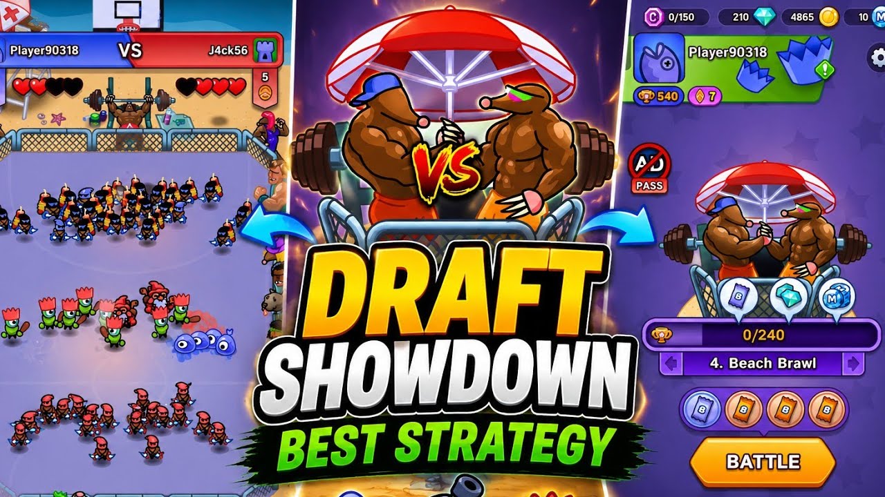 Draft Showdown Best Strategy - Tips And Tricks - Gameplay 