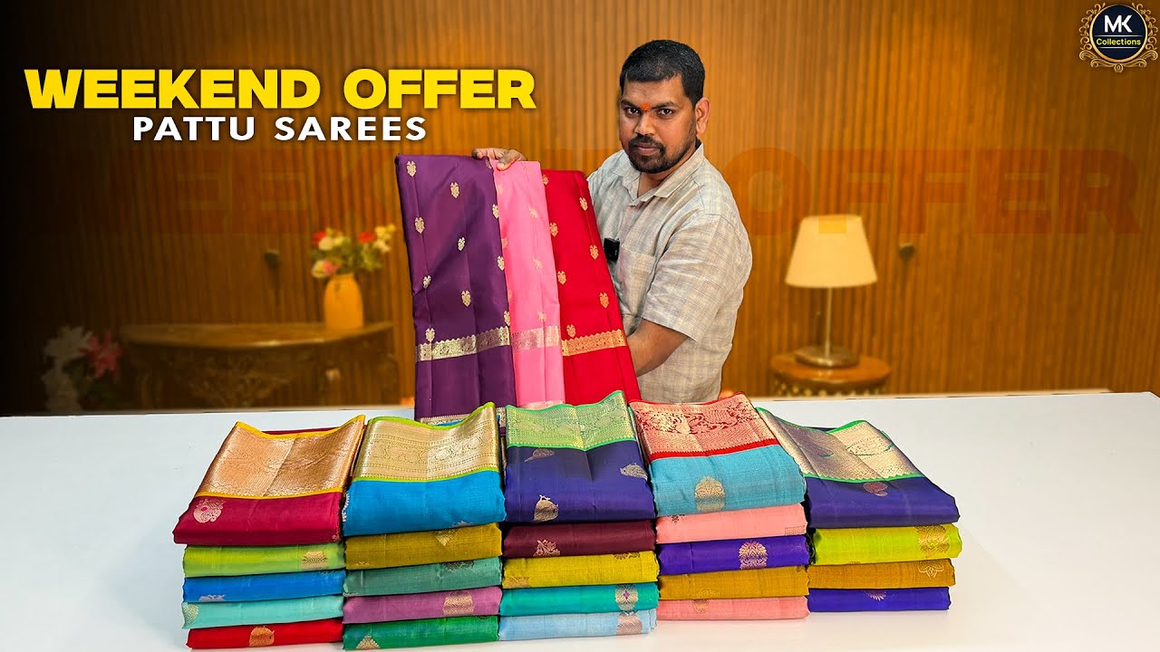 Weekend special offer Kanchi Pattu saree’s collections | 9030778887 | @mkcollections.sarees 
