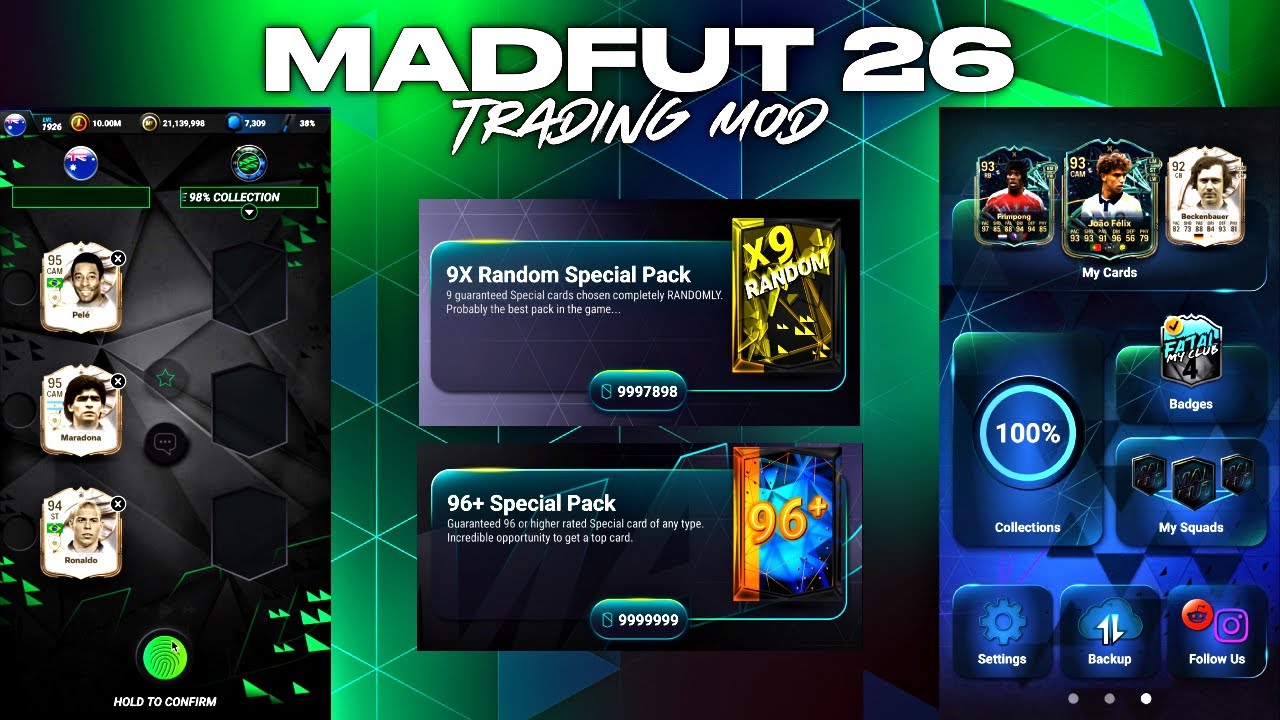 MADFUT 26 ТОРГОВЫЙ МОД | ГИД ПО БЕСКОНЕЧНЫМ КАРТАМ И КОМПЛЕКТАМ