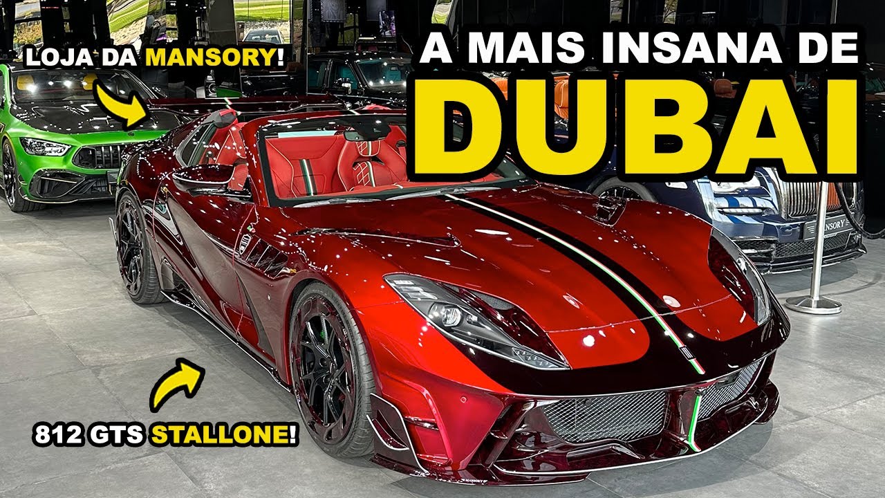 A loja de carros mais INSANA do MUNDO! Conhecendo a Mansory Dubai!