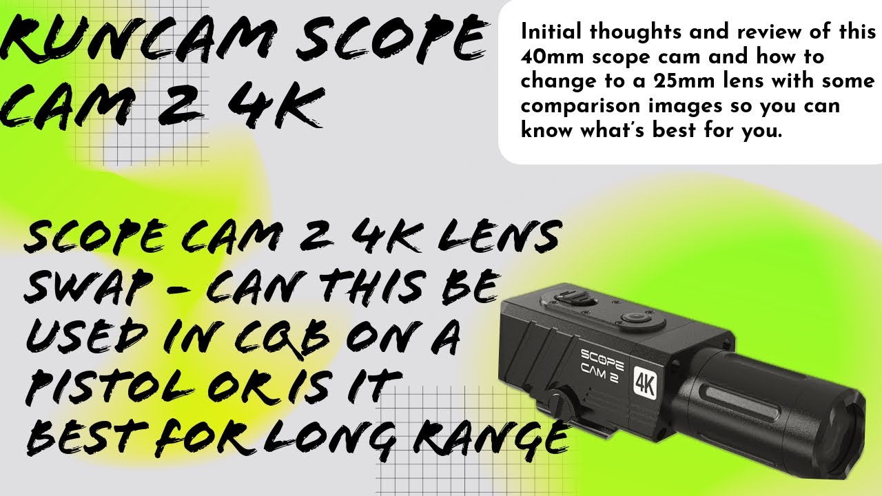 🎯 RunCam Scope Cam 2 4K 40mm vs 25mm Lens Comparison & Review 🎯