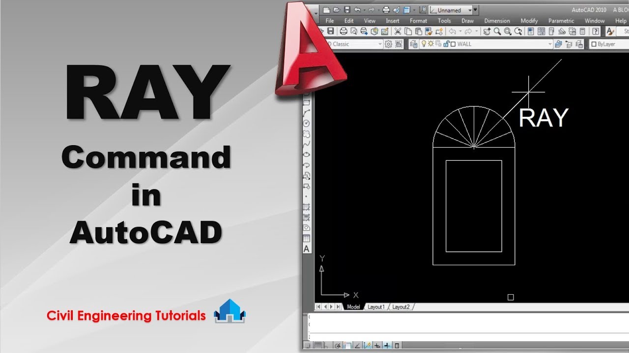 AutoCAD #32 - How to use RAY Command in AutoCAD | AutoCAD Basics