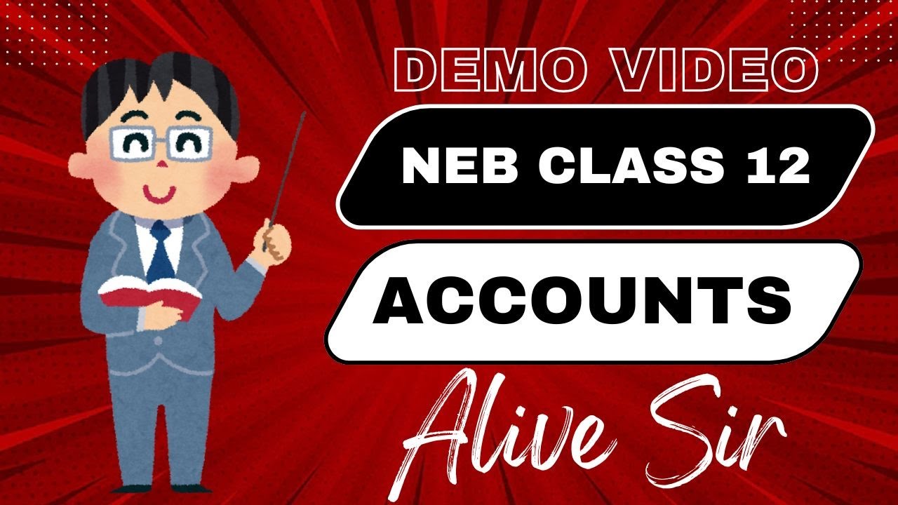 Class 12 Account demo class  by alive sir