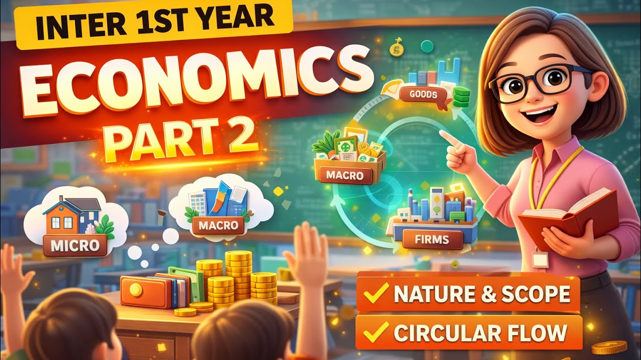 NATURE AND SCOPE OF ECONOMIC Chapter-1 Inter 1st year(class11) Full Explanation In Hindi |Animated