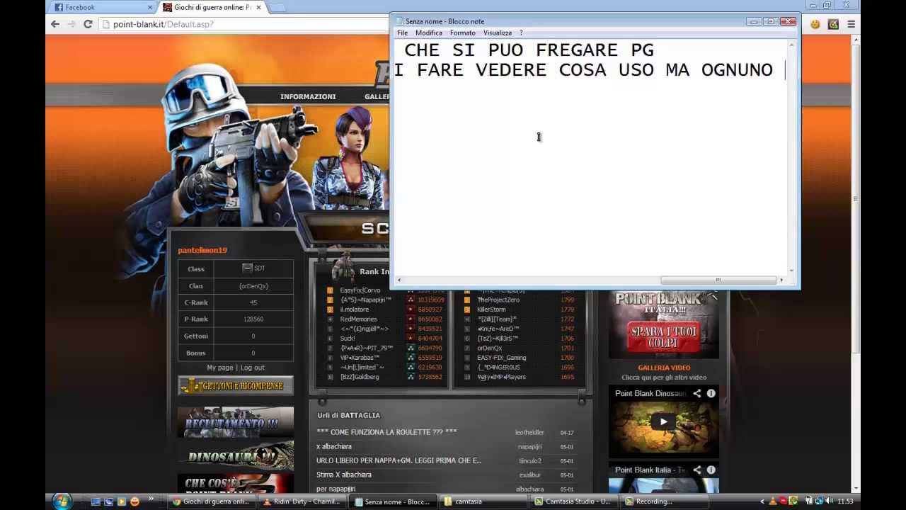 Come fregare pg piccola parte