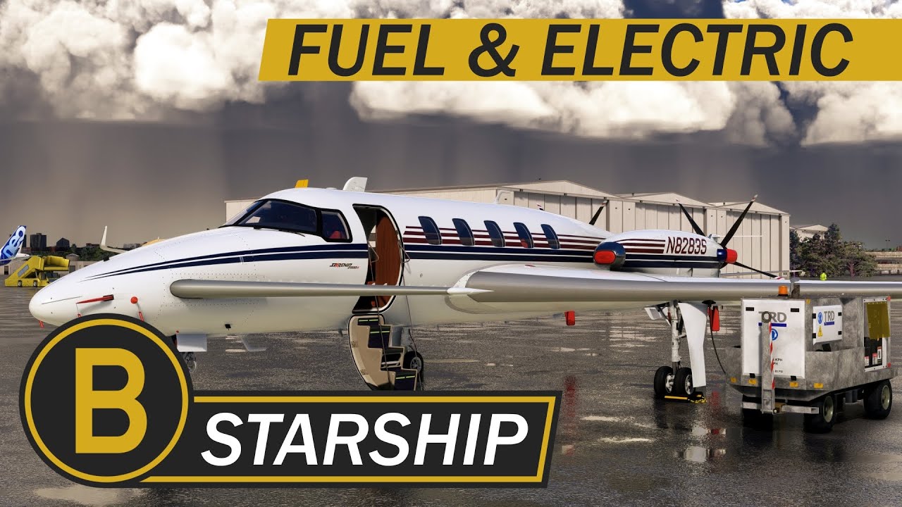Black Square Starship MSFS — интерфейс для планшета, топливные и электрические системы — Just Flight