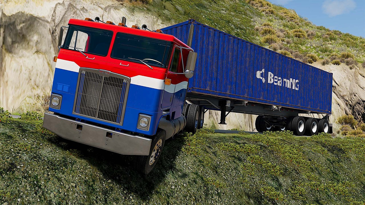 Epic Cars vs Cliff Roads Crashes #23 – BeamNG.drive | Modern BeamNG